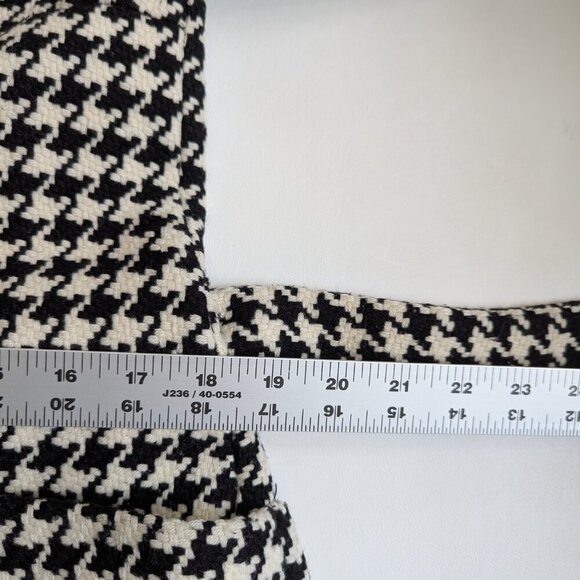 Michael Kors Women's Wool Coat Size 4 Black & White Trench Coat - Picture 9 of 13